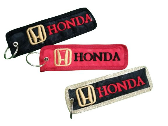 Honda Parashot Fabric Red Keychain
