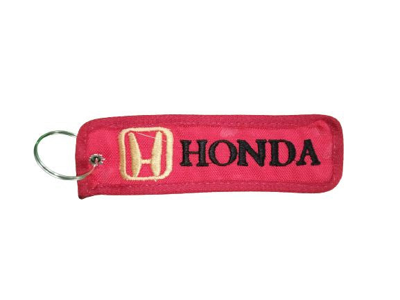 Honda Parashot Fabric Red Keychain