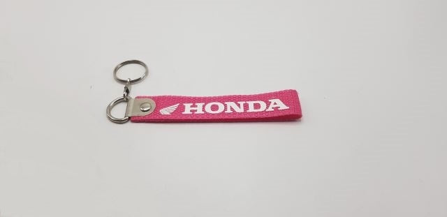 HONDA Pink Fabric Keychain
