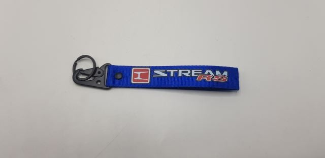 HONDA Stream RS Blue Fabric Keychain