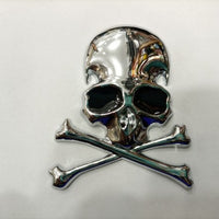 Horror Silver Skull Metal Logo