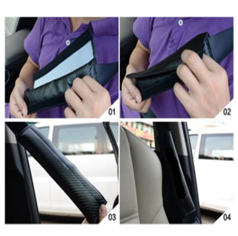 TRD Car Seat Belt Shoulder Strap Cover 2 Pcs Set