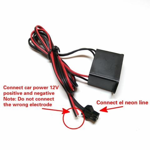 Universal New Car Styling EL Glow Cold Line Flexible Interior Orange