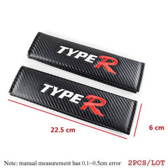 TYPE R Car Seat Belt Shoulder Strap Cover 2 Pcs Set