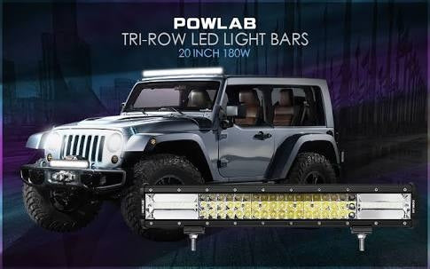 Bar Light 21 Inch Tri Row Car - Jeep 180 Watts