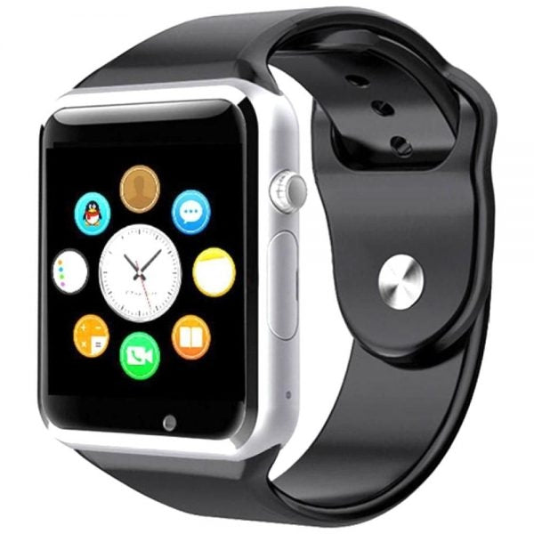 Smart Watch Black W08 With Gm Slot And Bluetooth Connectivity For ISO And Andriod Smart Phone