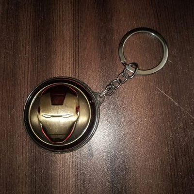 Ironman 2.0 Golden Spinner Metal Keychain