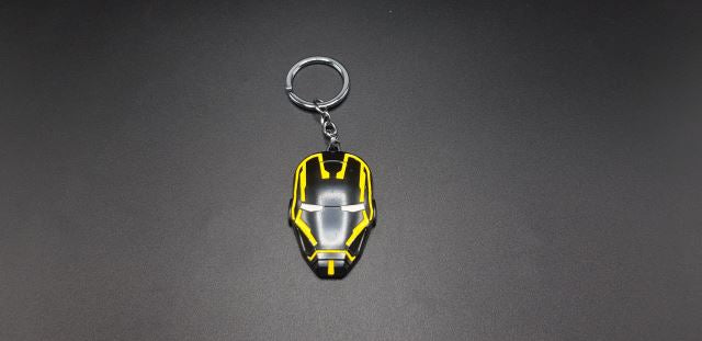 Ironman Black Metal Keychain