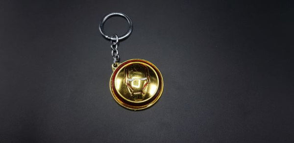 Ironman Golden Spinner Metal Keychain