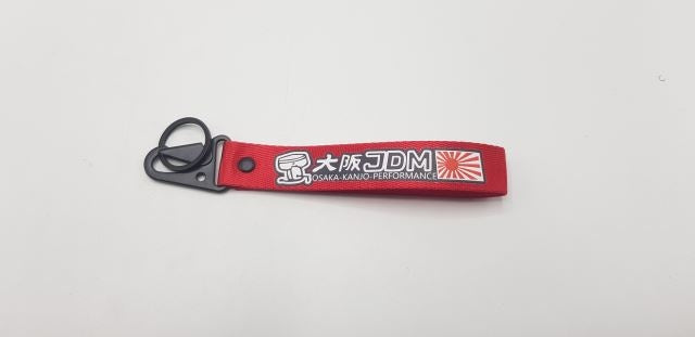 JDM OSAKA Red Fabric Keychain