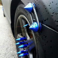 JDM Spike Bumper Quick Release Fastener Car Trunk Fender Blue