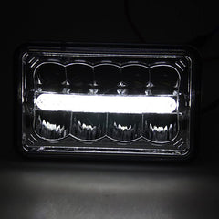 Jeep - Car And Bike Led Headlight 4 x 6 Size Straight DRL Style 1 Pc
