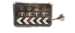 Jeep - Car LED Headlight Signal Style 6x4 Square Beam 75W Hi-Low With Indicator 1 Pc