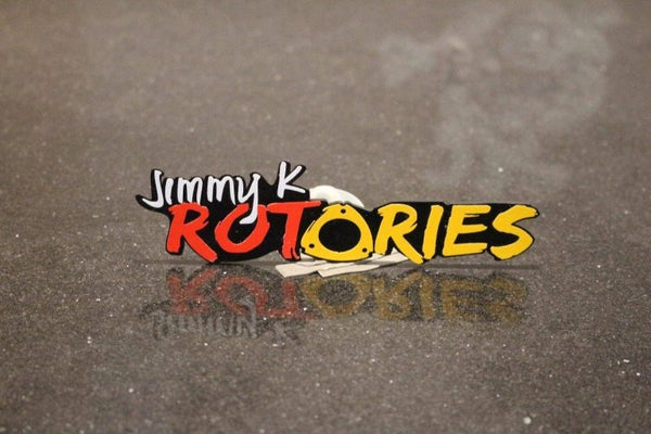 JIMMY K ROTORIES HARD PLASTIC REFLECTOR LOGO BIKE CAR
