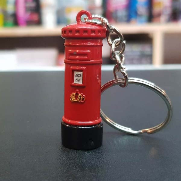 Key Chain London Post Red