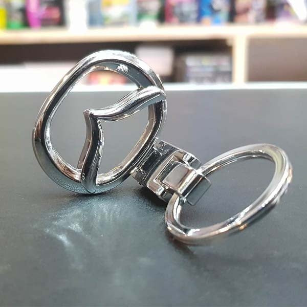 Key Chain Mazda Silver