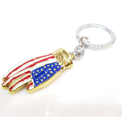 KeyChain USA Hand Flag