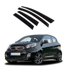 KIA Picanto Air Press Door Visor Smoke Model 20196