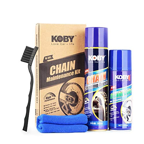 Motorcycle Orignal KOBY Chain Lube And Maintenance Kit Chain Lube + Cleaning Brush