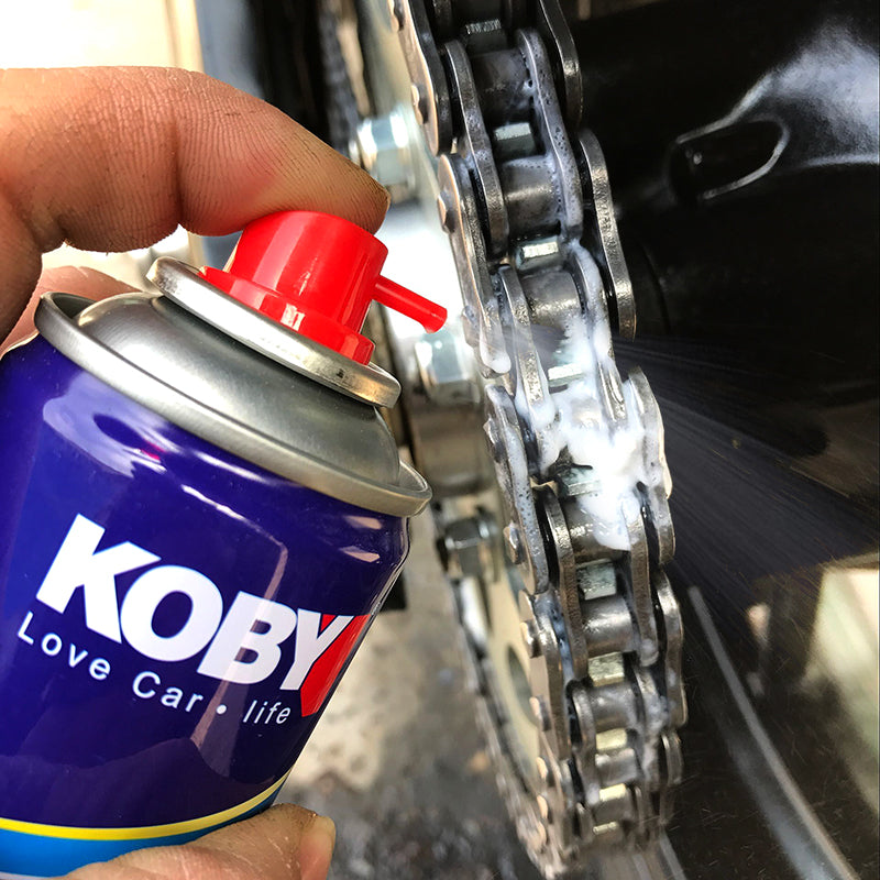 Motorcycle Orignal KOBY Chain Lube And Maintenance Kit Chain Lube + Cleaning Brush