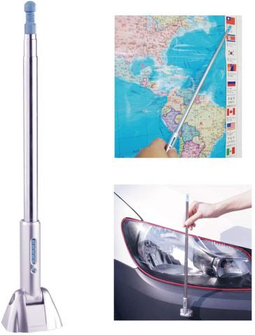 LED Corner Antenna Bumper Pole Safety Guard For Universal Car Van