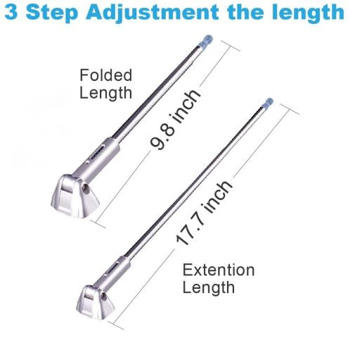 LED Corner Antenna Bumper Pole Safety Guard For Universal Car Van