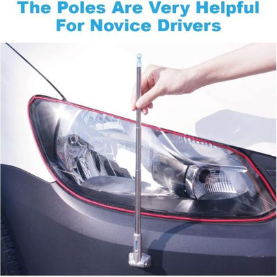 LED Corner Antenna Bumper Pole Safety Guard For Universal Car Van