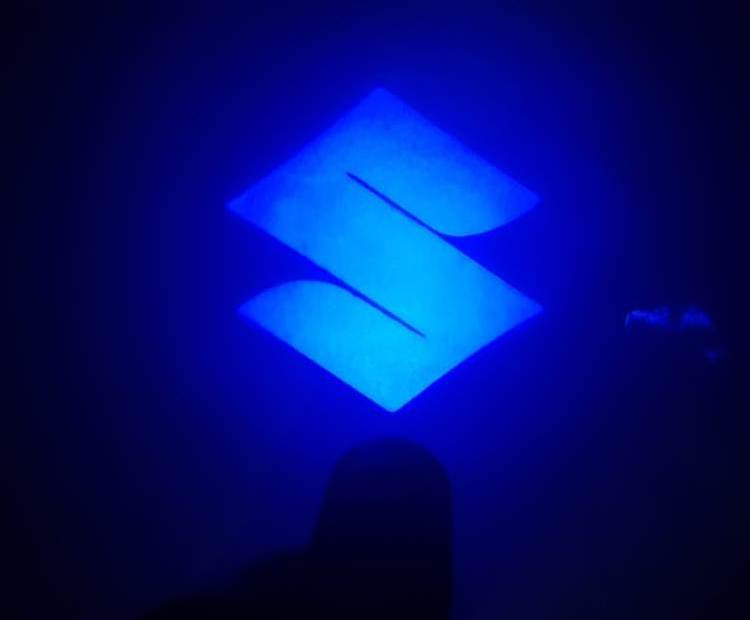 LED Laser Back Shadow Light Logo (Suzuki Blue Logo)