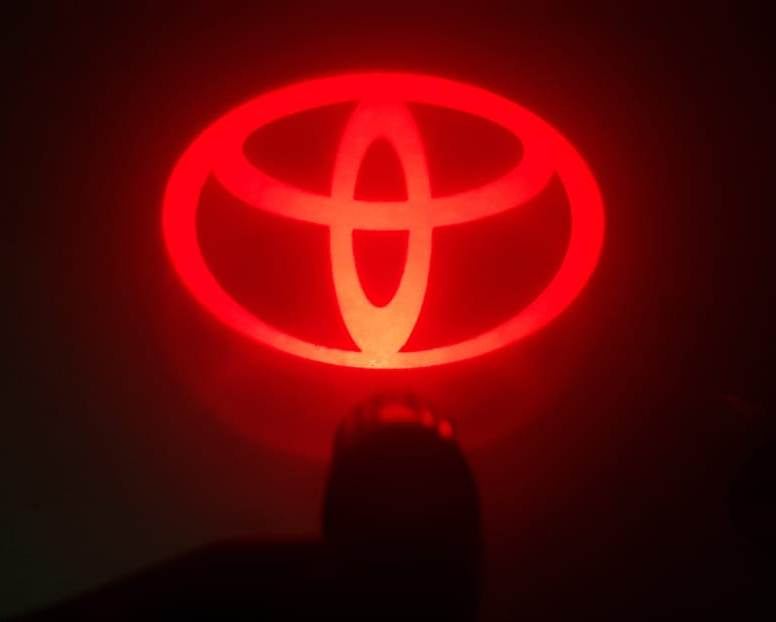 LED Laser Back Shadow Light Logo (Toyota Red Logo)