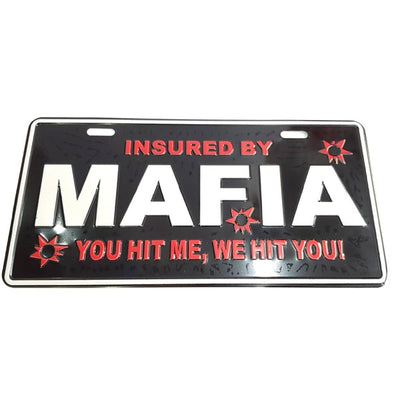 Embosed No. Plate Frame MAFIA