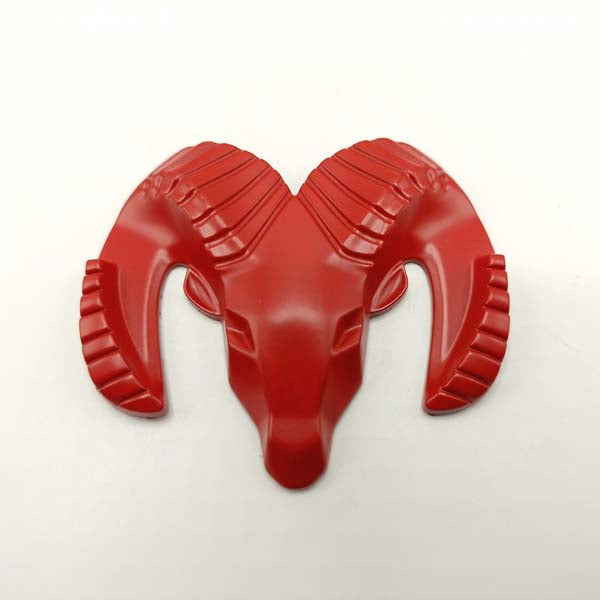 Dodge Sticker Red Metal Logo