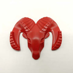 Dodge Sticker Red Metal Logo