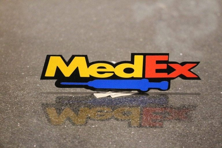 MEDEX HARD PLASTIC REFLECTOR LOGO BIKE CAR MODIFICATION