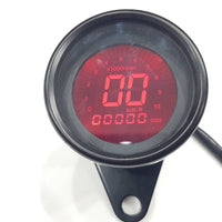 Universal Car - Bike Digital Meter Round Style 4 Colour