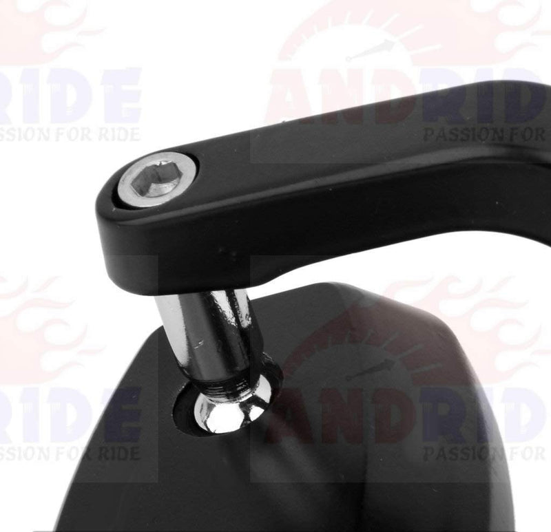 Motorycle Bar End Mirror Rear View Mirror Oval for Bikes Cafe racer