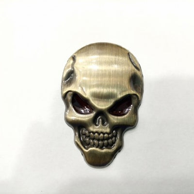 Platinum Yellow Skull Metal Logo