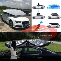 Car Cover Umbrella With Remote Control Car Sun Portable Full Automatic