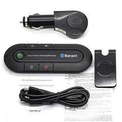 Car Bluetooth Visor Portable Kit Wireless Handsfre.