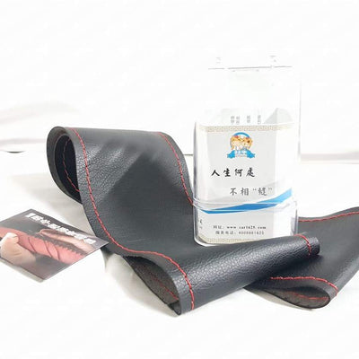 Steering Stitching Leather Universal Red Thread