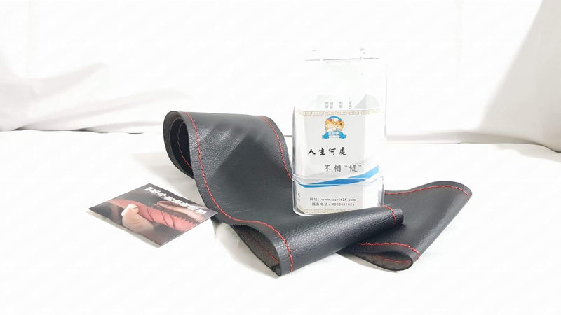 Steering Stitching Leather Universal Red Thread