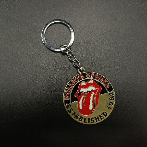 Rolling Stone Metal Keychain