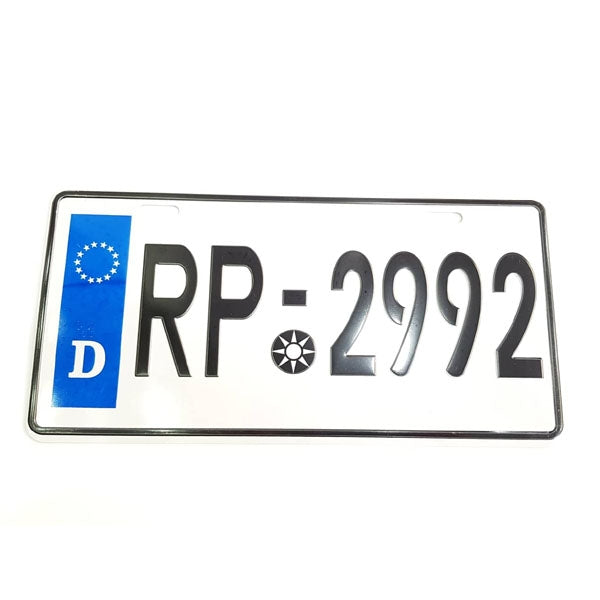 Embosed No. Plate Frame RP-2992