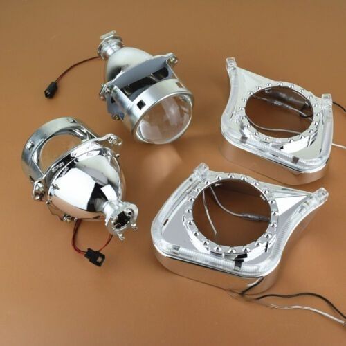 Bi Xenon Projector White DRL Eye Style 55 Watt HID Complete Set
