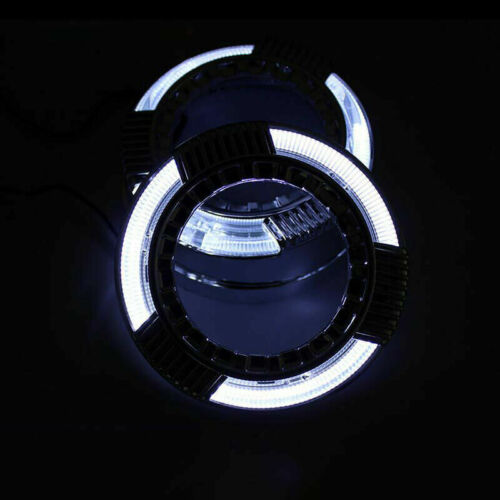 Bi Xenon Projector White DRL Round Style 55 Watt HID Complete Set