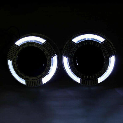 Bi Xenon Projector White DRL Round Style 55 Watt HID Complete Set