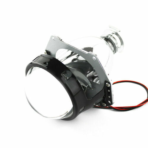 Bi Xenon Projector White DRL Round Style 55 Watt HID Complete Set