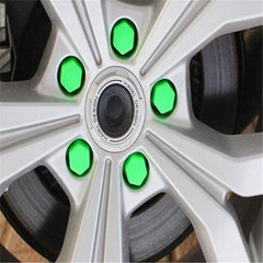 Silicone Wheel Nuts Caps Bolt Covers Green