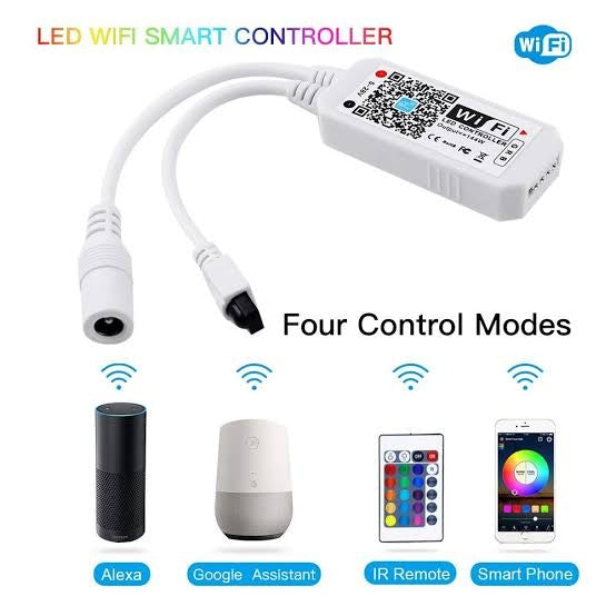 Smart Life RGB LED Strip WIFI Controller - Smartphone APP Controller With Alexa Magic Google Assistant