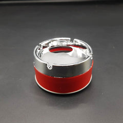 Smart Push Smokeless Windproof Car Stainless Steel Modern Spinning Ashtray Red