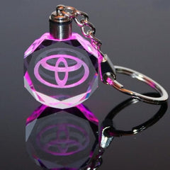 Smart Toyota LED Keychain With Multiple Light Shades
